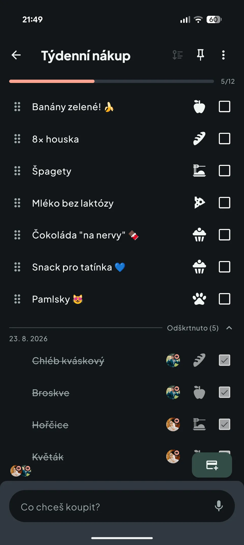 Rodly v tmavém režimu
